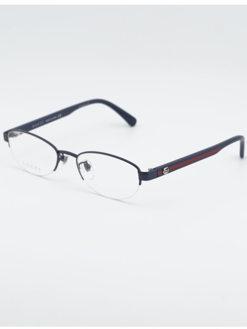 Gucci GG0719OJ 003 Eyeglasses Blue 51mm Oval Frame